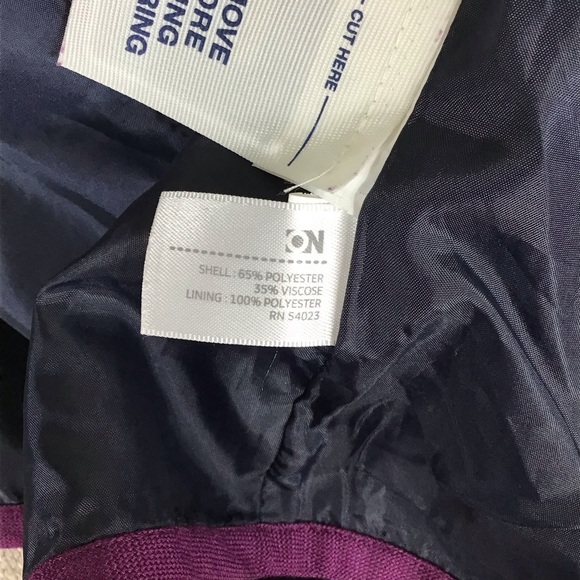 Old Navy Navy Blue with dark Purple trim Women Size Medium - Picture 8 of 9